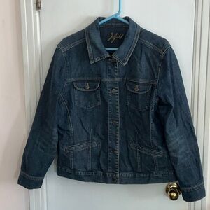 J.Jill Blue Denim Jean Jacket Large